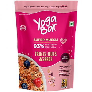 Yoga Bar Super Muesli Fruits Nuts n Seeds 400Gm